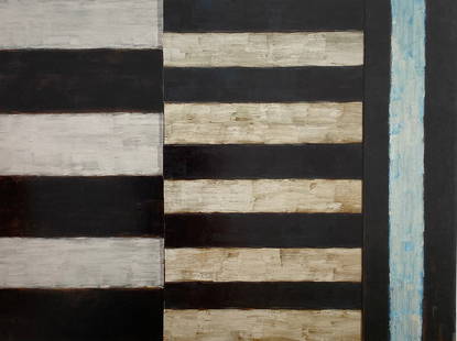 Sean Scully - Long Night, 1985: SEAN SCULLY (B. 1945) Long Night, 1985 Print in Colors 7" x 9 1/2"