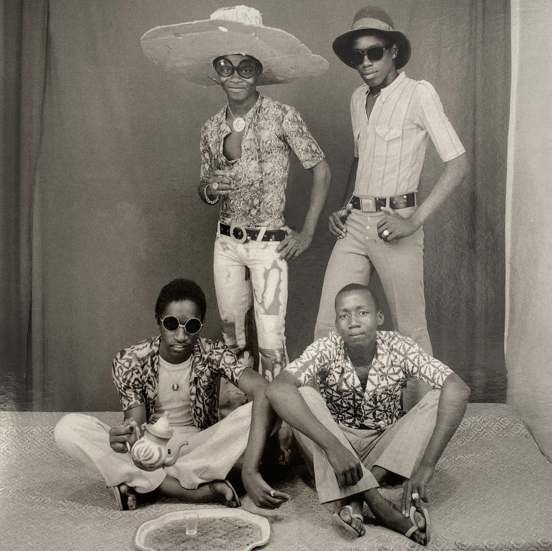 Malick Sidibe - Friends of Spanish Girls, 1968: MALICK SIDIBE (1936-2016) Friends of Spanish Girls, 1968 Print in Colors 6 1/4" x 6 1/4"