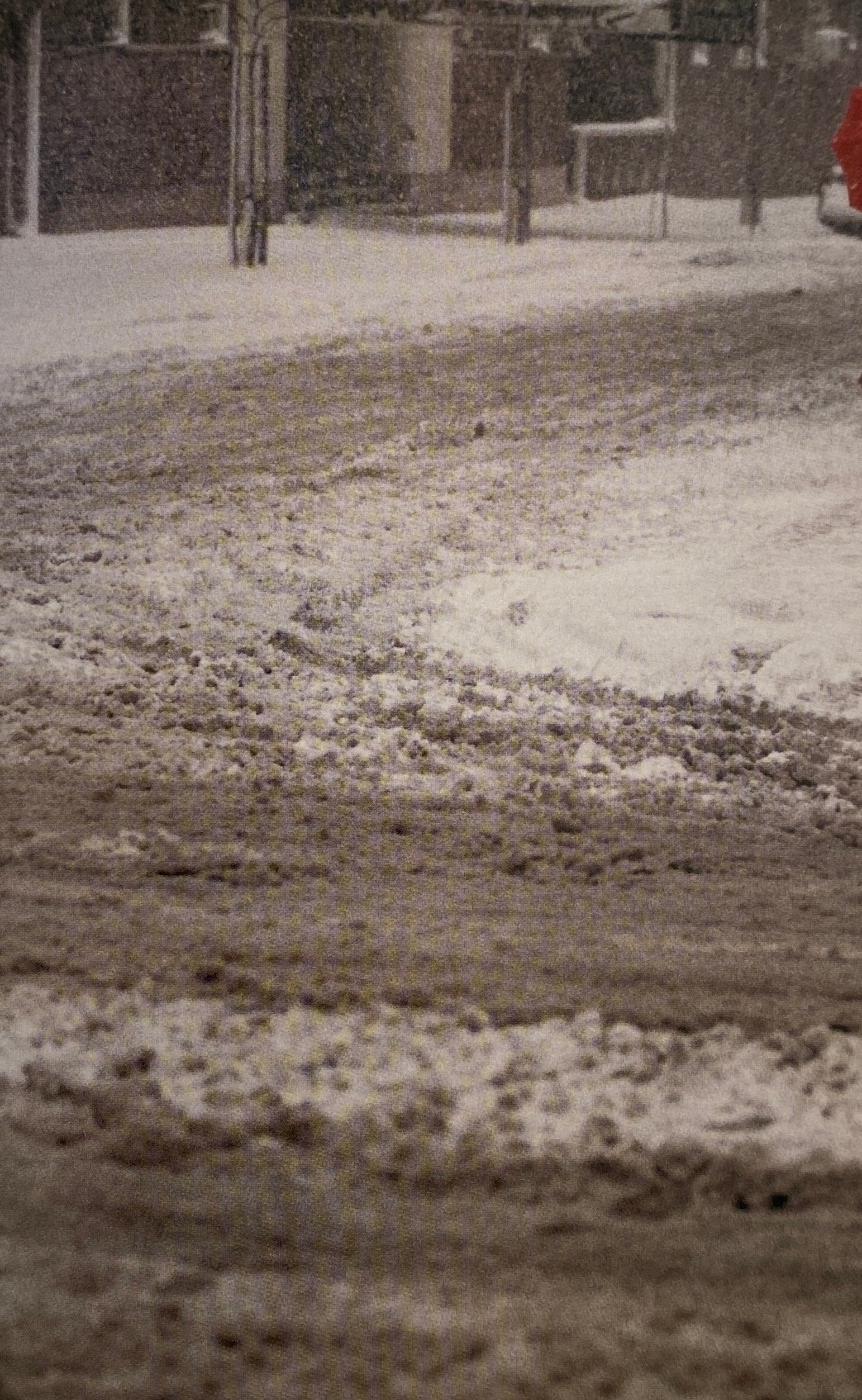Saul Leiter - Red Umbrella, 1957: SAUL LEITER (1923-2013) Red Umbrella, 1957 Print in Colors, Printed in the 2000s 4" x 6 1/4"