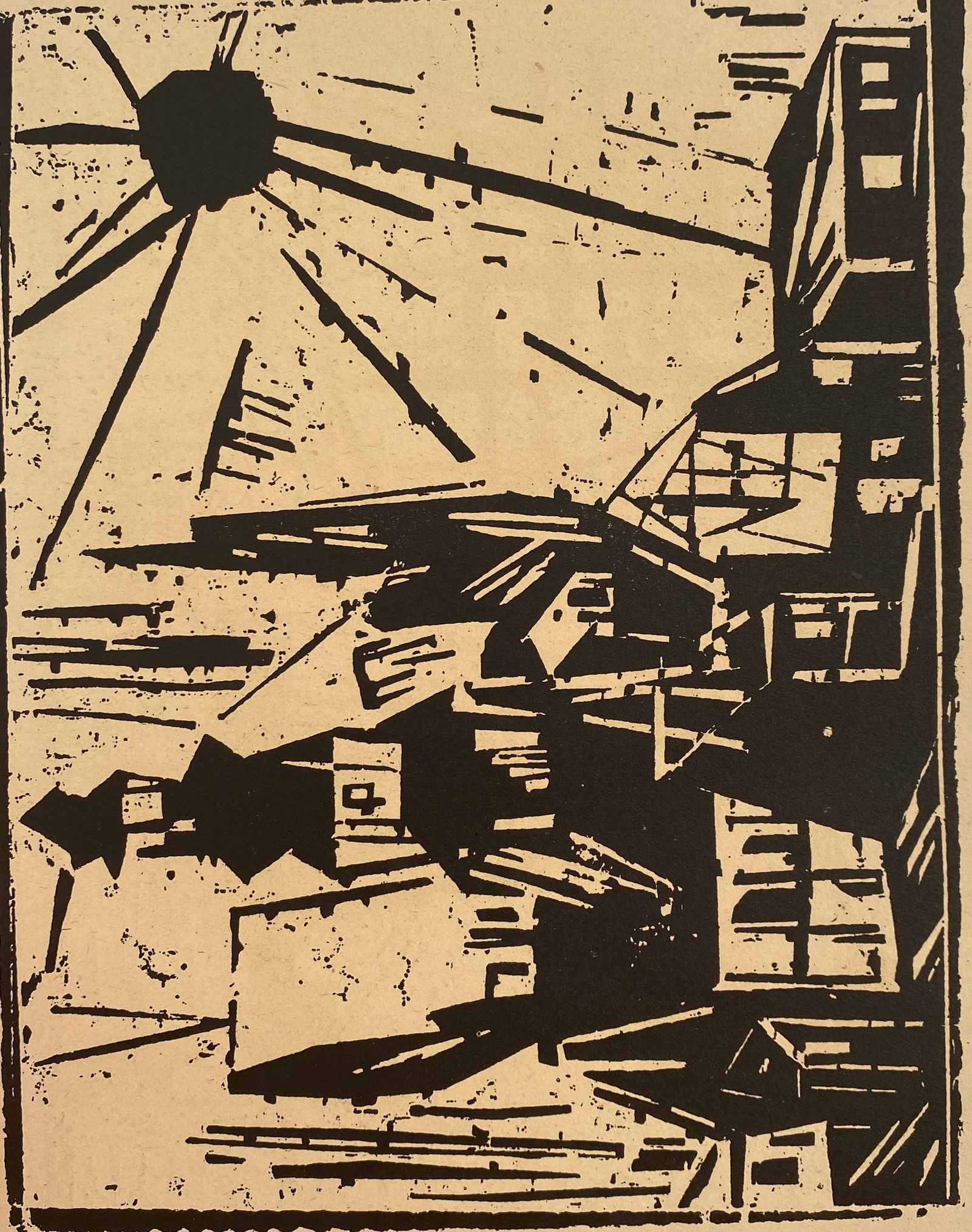 Lyonel Feininger - Untitled, Woodcut (1 of 1)