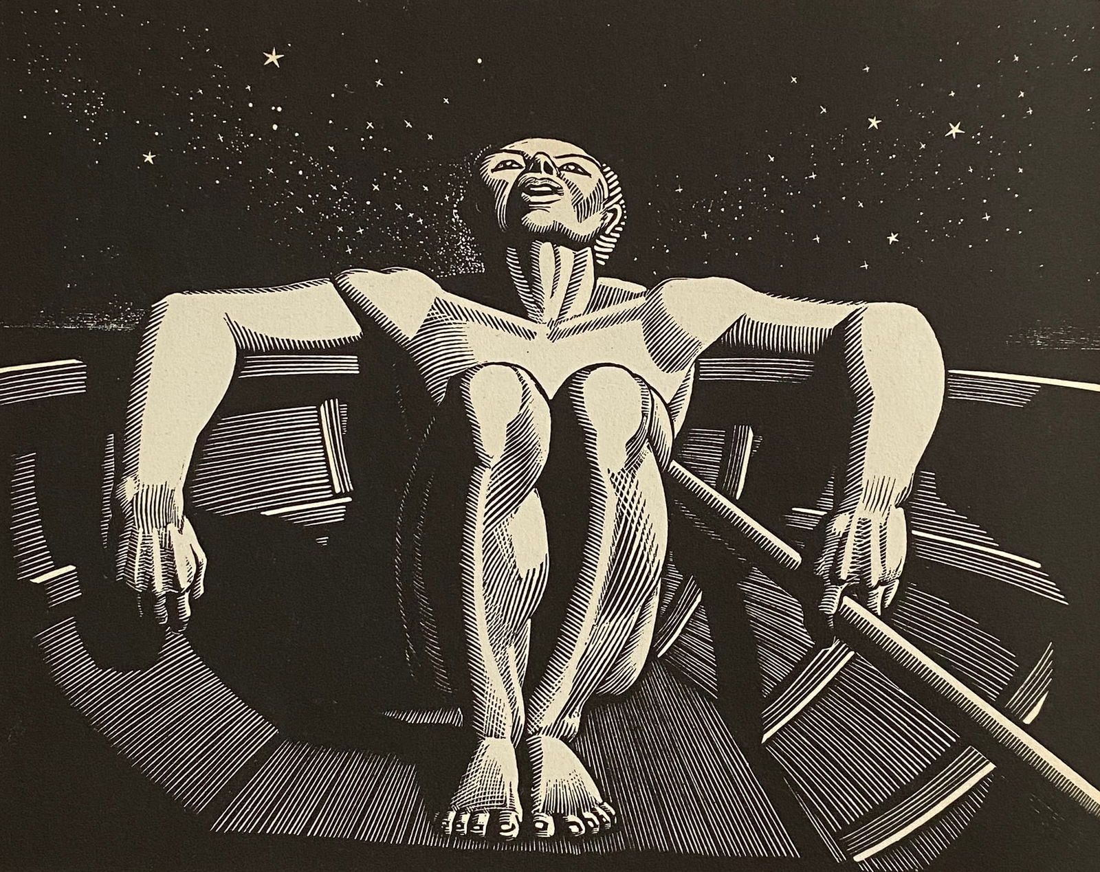 Rockwell Kent - Drifter, Woodcut (1 of 1)