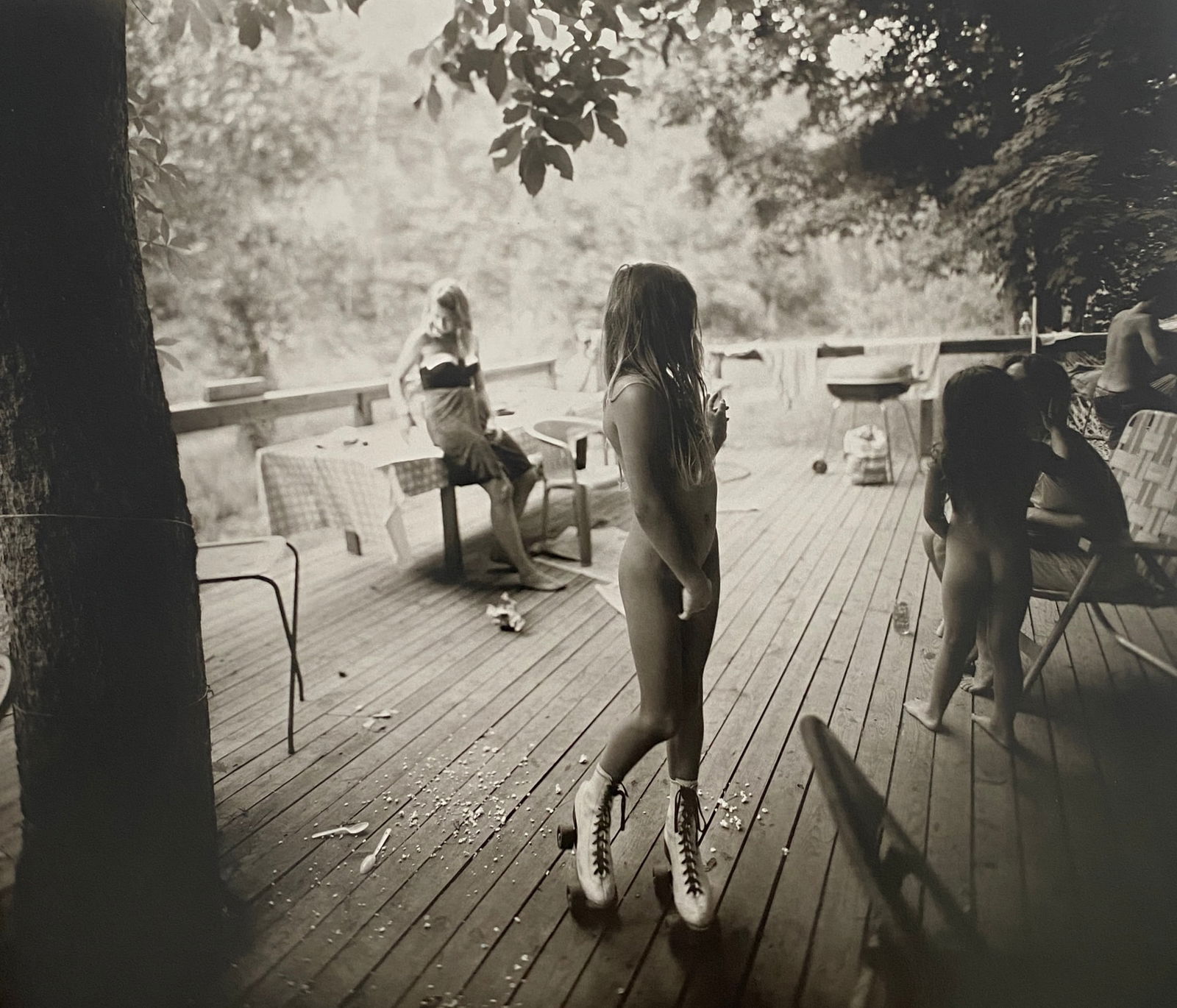 Sally Mann - White Skates, 1990: SALLY MANN (B. 1951) White Skates, 1990 Print in Colors 8" x 9 3/4"