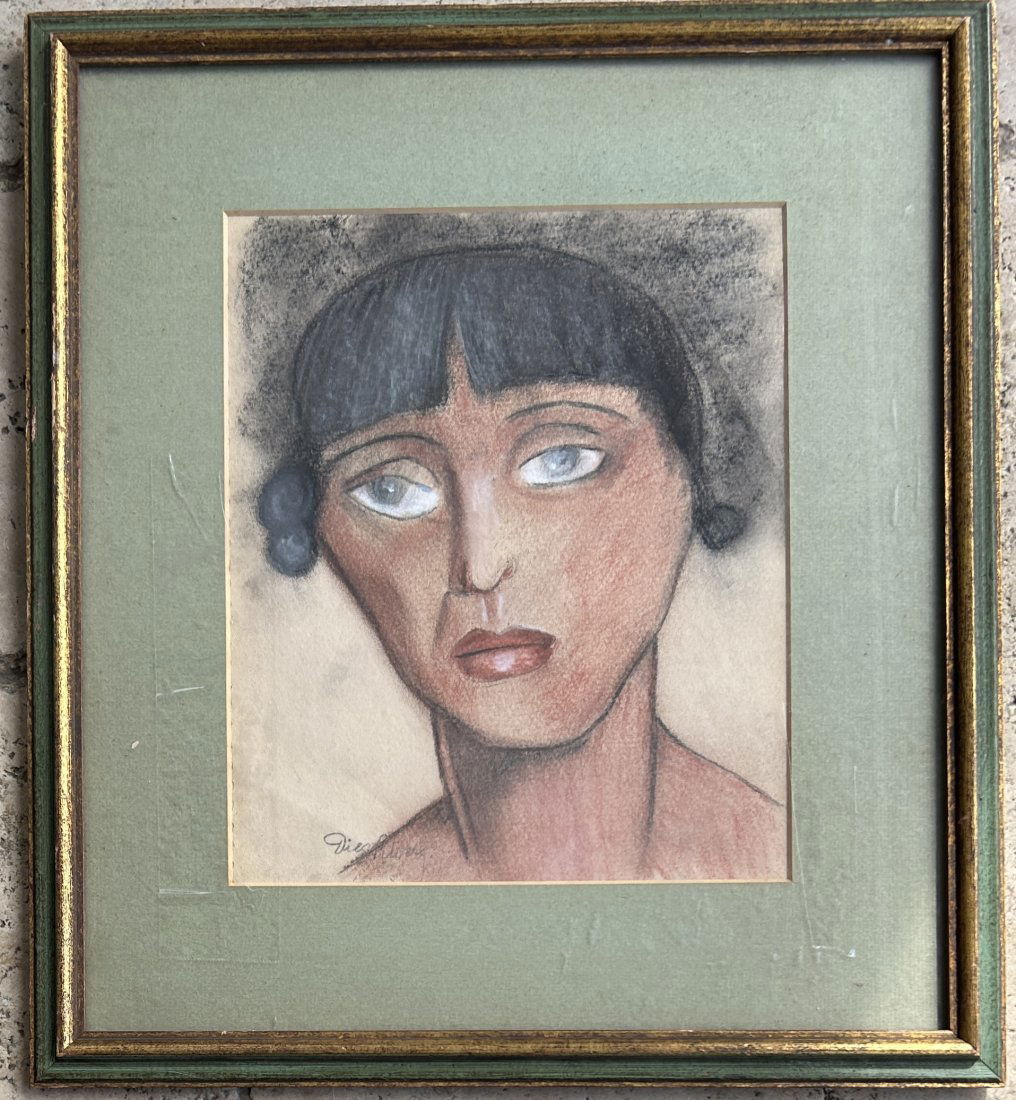 Diego Rivera - Chalk Drawing "Mural Study" - Original Drawing w/ Invoice (1 of 7)