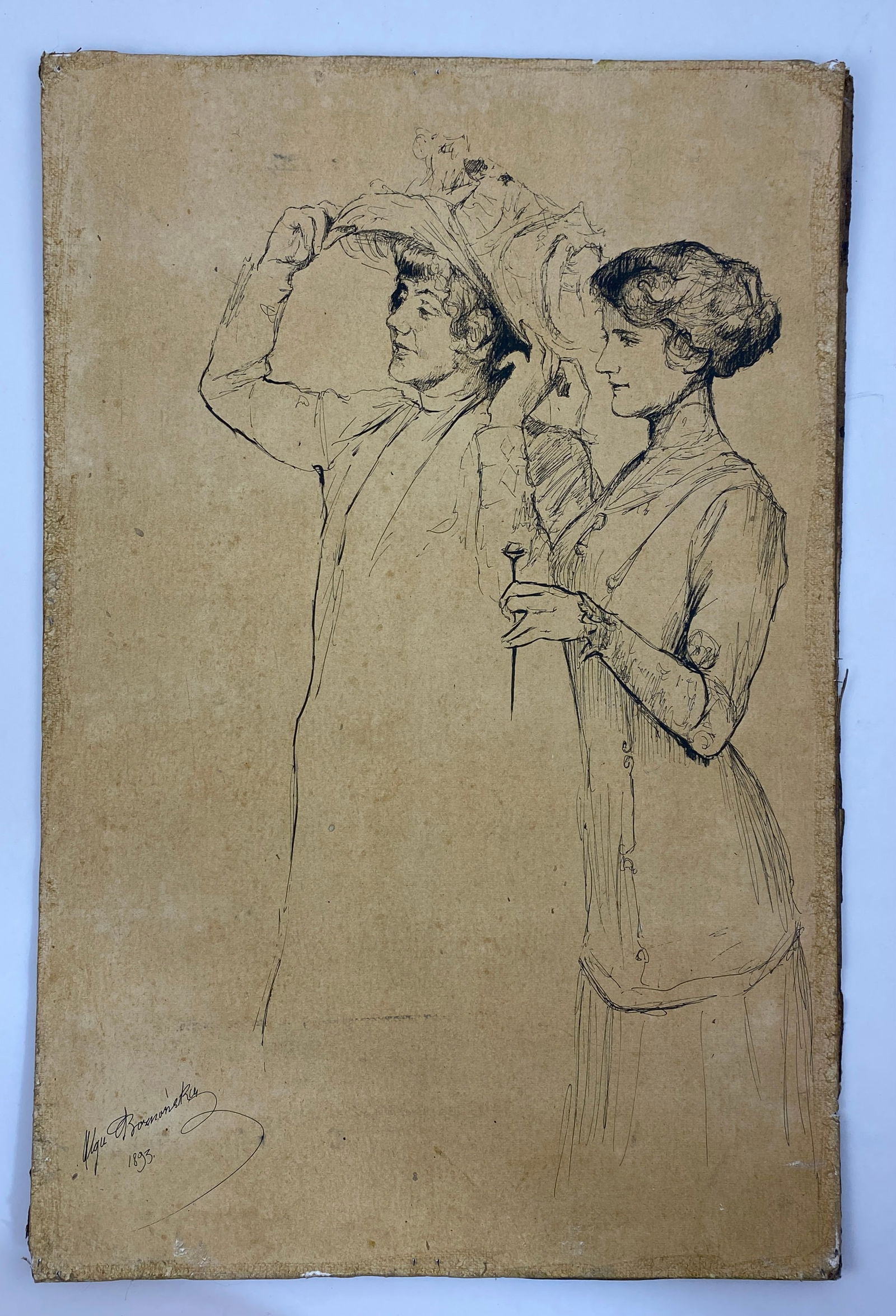 Olga Boznanska - Ink on Paper, 1893 (1 of 11)