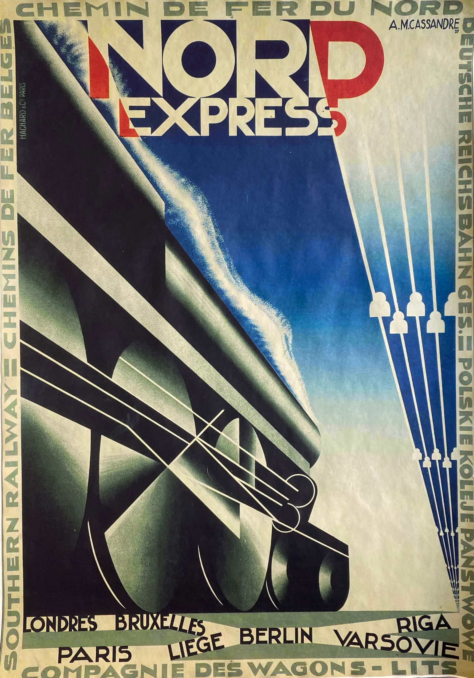 A.M. Cassandre - Nord Express, Poster (1 of 9)