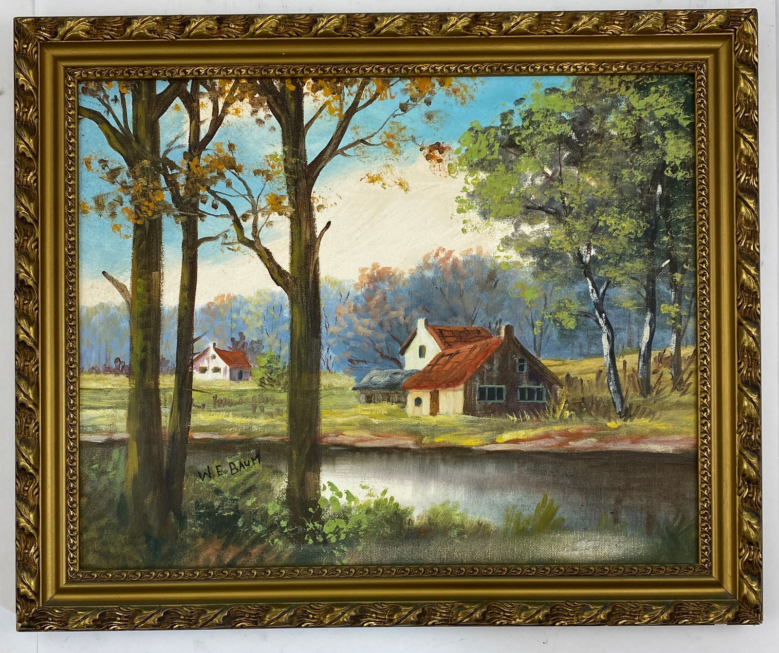 Walter Baum - Forest Scene, Oil on Canvas (1 of 11)