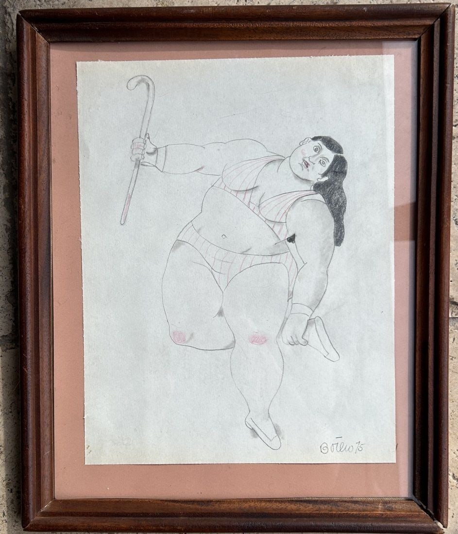 Fernando Botero - Graphite on Paper, 1975, "Intitulado" (1 of 6)