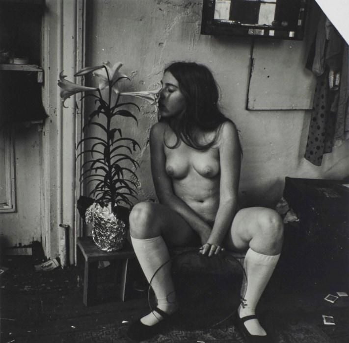 Francesca Woodman - Self Portrait with Lily, 1972 (1 of 1)
