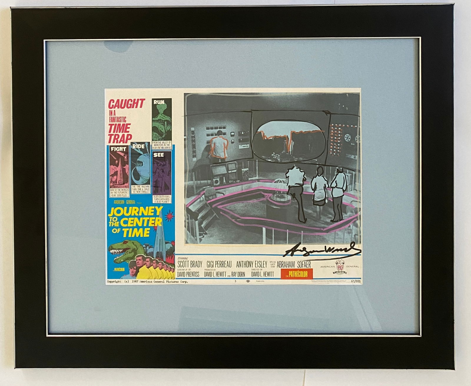 Andy Warhol - Vintage Poster, Hand Signed w/ Drawing (1 of 11)