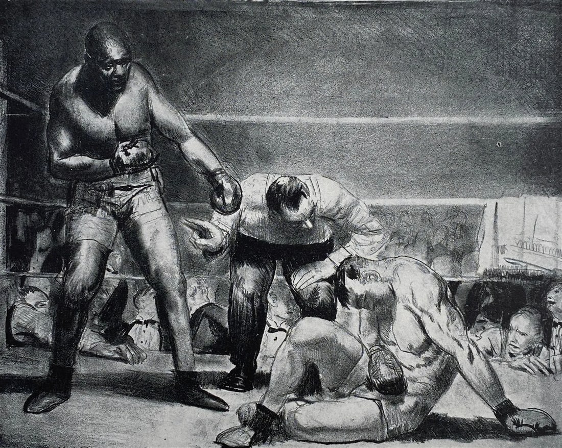 George Bellows - Boxing, (Grouping of 4) (1 of 4)