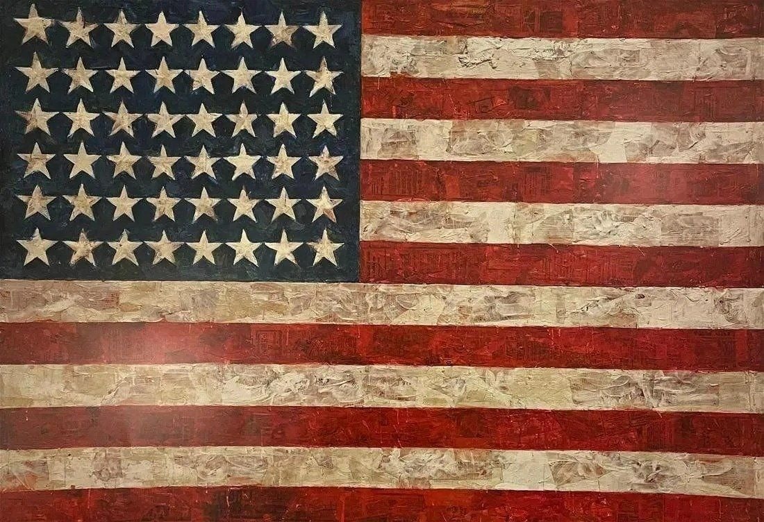 Jasper Johns - Flag, 1954 - Offset Lithograph (1 of 1)