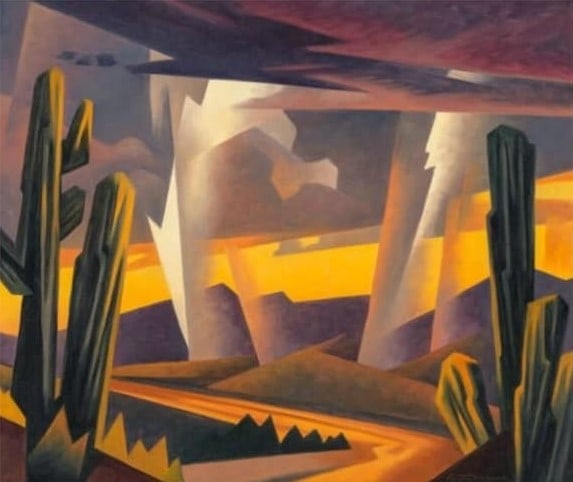 Ed Mell - Desert Scene, Offset Lithograph (1 of 1)