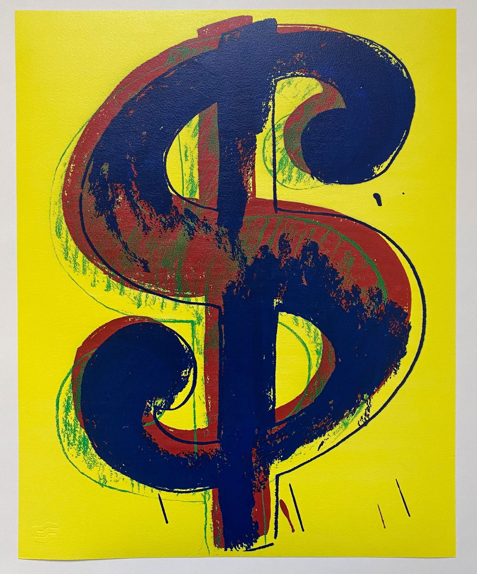 Andy Warhol - Dollar Sign, Hand Signed Silkscreen (1 of 12)
