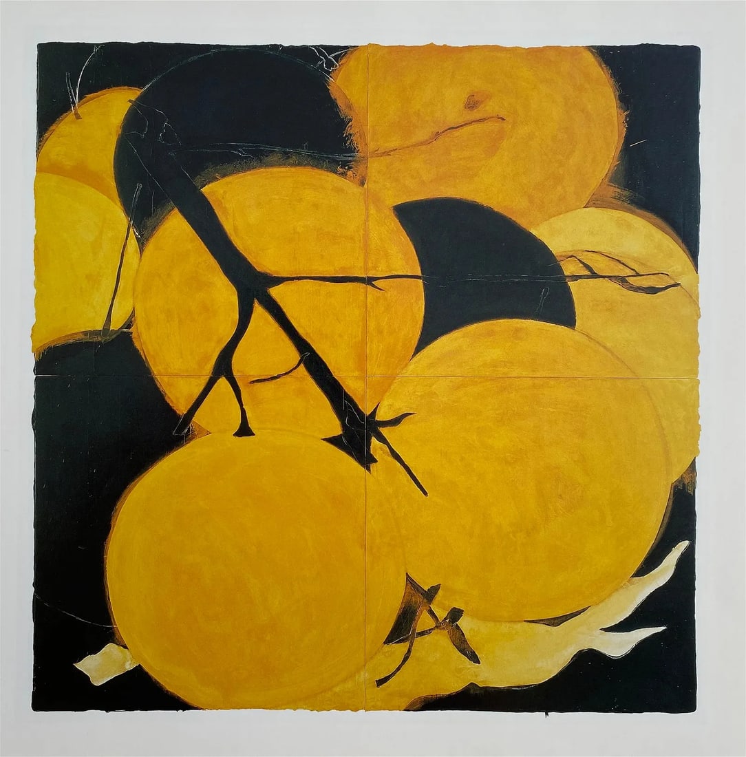 Donald Sultan - Lemon, (Grouping of 4) (1 of 4)