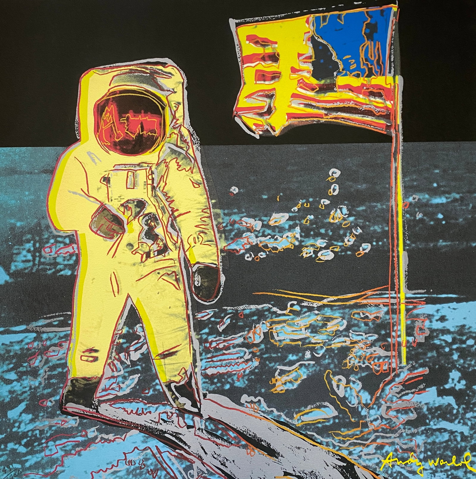 Andy Warhol - Moonwalk, Carnegie Museum of Art: ANDY WARHOL (1928-1987) Moonwalk Carnegie Museum of Art Plate Signed, Hand Numbered out of 2400 23 1/2" x 23 1/2"
