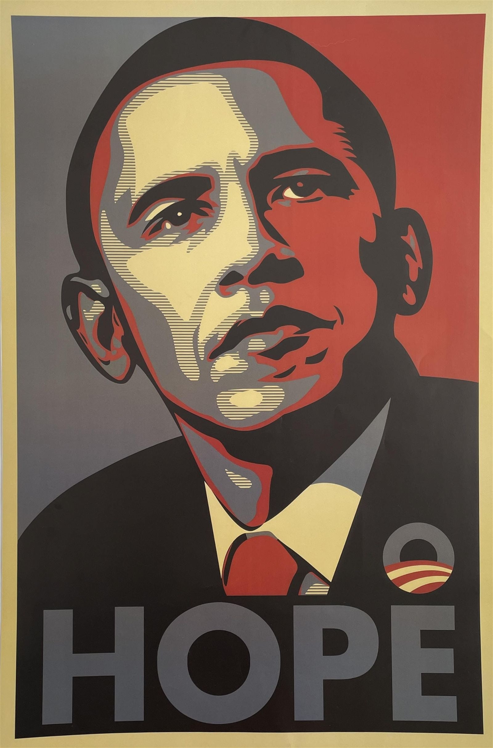 Shepard Fairey - 'OBAMA, HOPE' Poster: SHEPARD FAIREY (B. 1970) 'OBAMA, HOPE' Poster in colors 24" x 36"