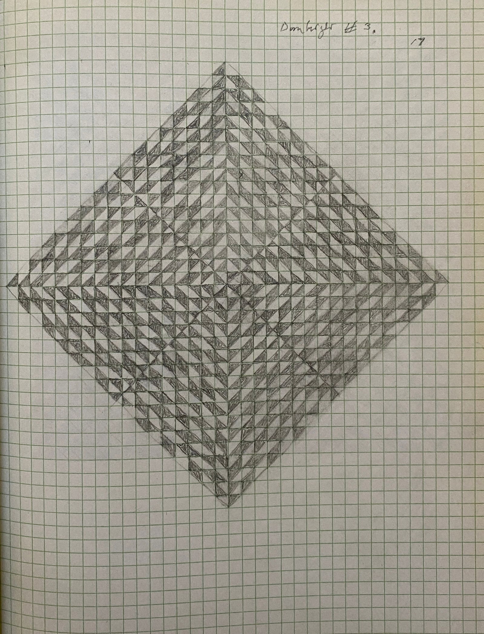 Anni Albers - Domberger Sketch: ANNI ALBERS (1899–1994) Domberger Sketch Print 10" x 7"