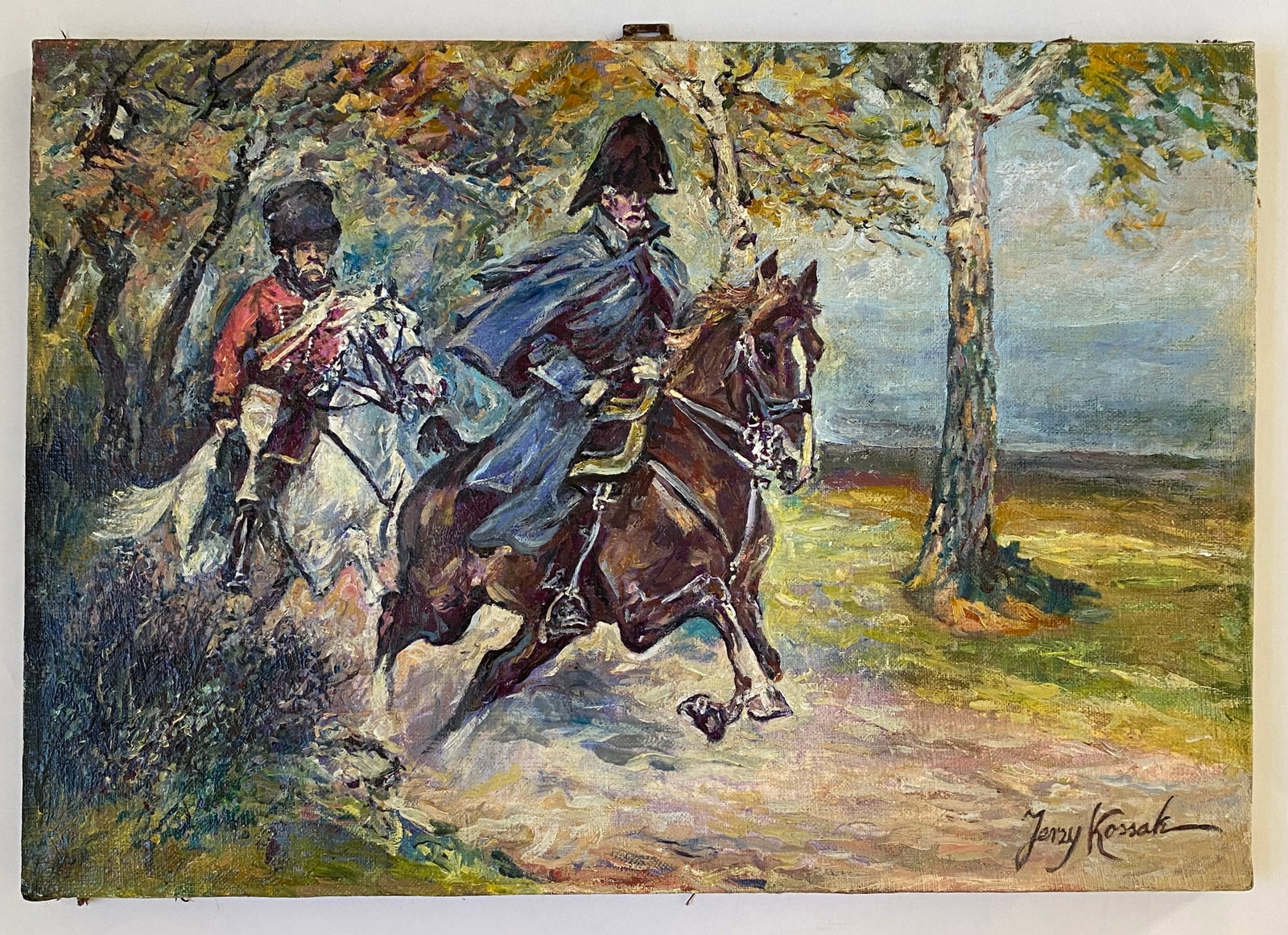 Jerzy Kossak - Men on Horseback, Original Oil on Canvas (1 of 9)