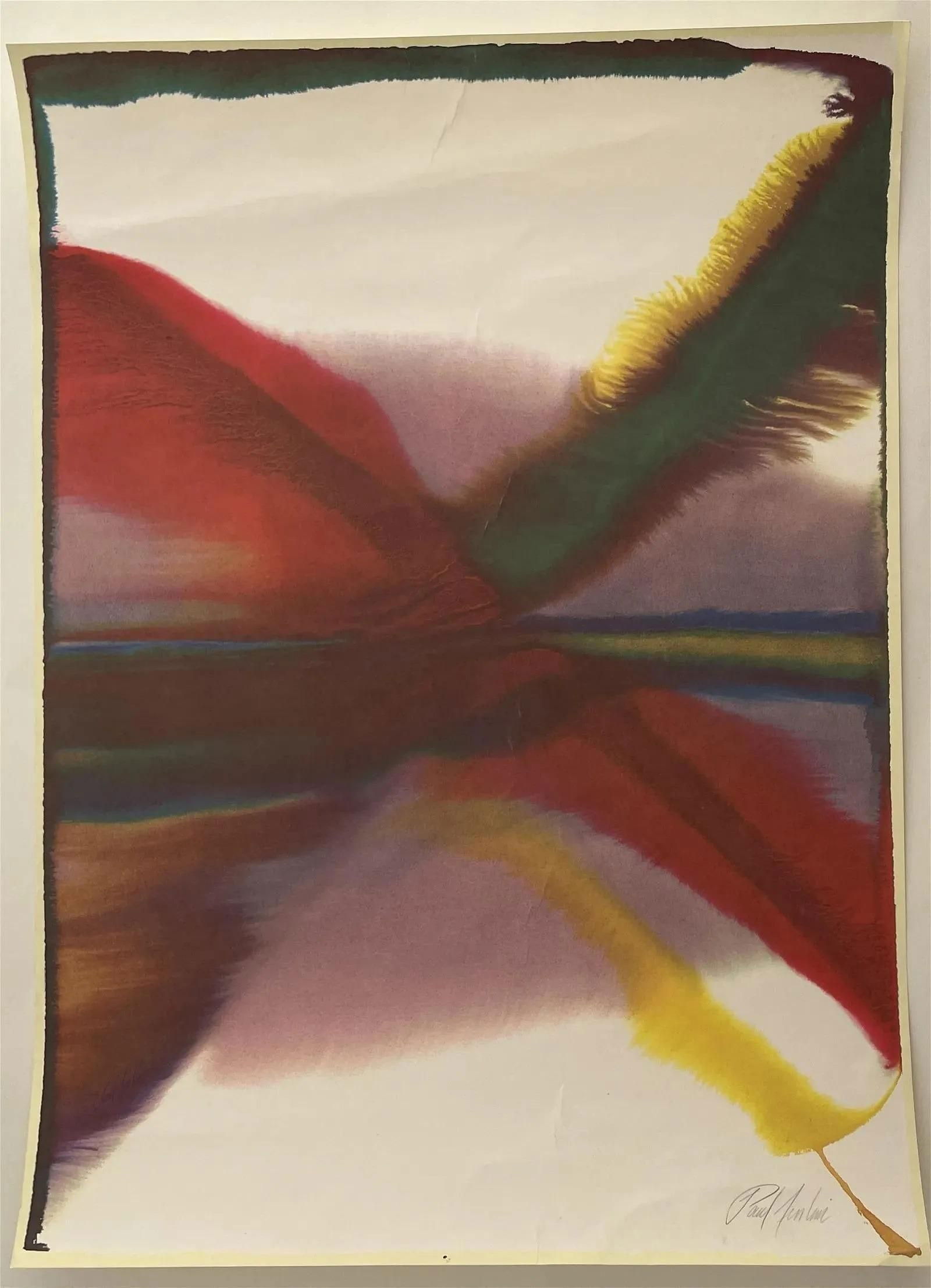 Paul Jenkins - Untitled, Hand Signed, Offset Lithograph (1 of 7)