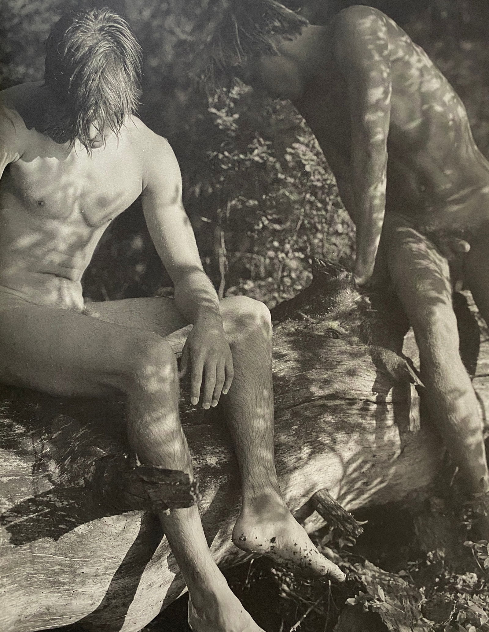 Bruce Weber - Tom and Tyke, Adirondack Park, 1988: BRUCE WEBER (B.1946) Tom and Tyke, Adirondack Park, 1988 Print, Printed in the 1990s 9 1/4" x 7"