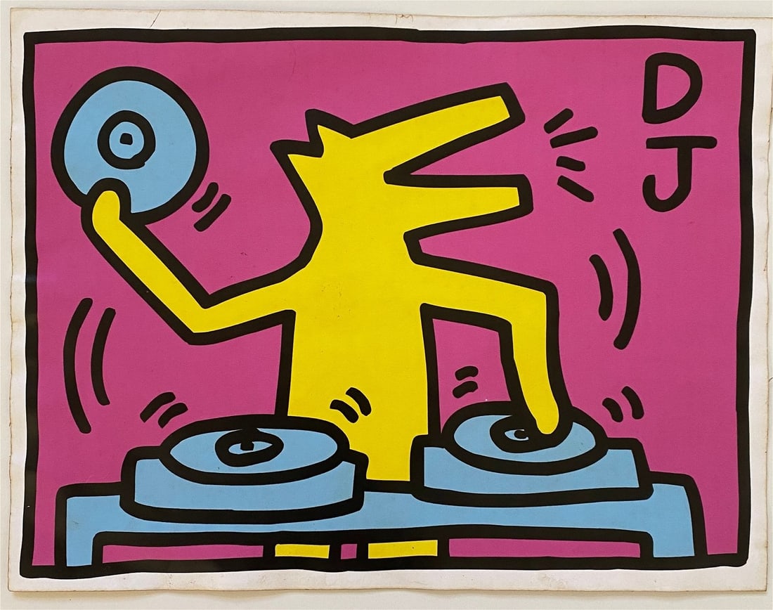 Keith Haring - DJ, 1983 (1 of 5)