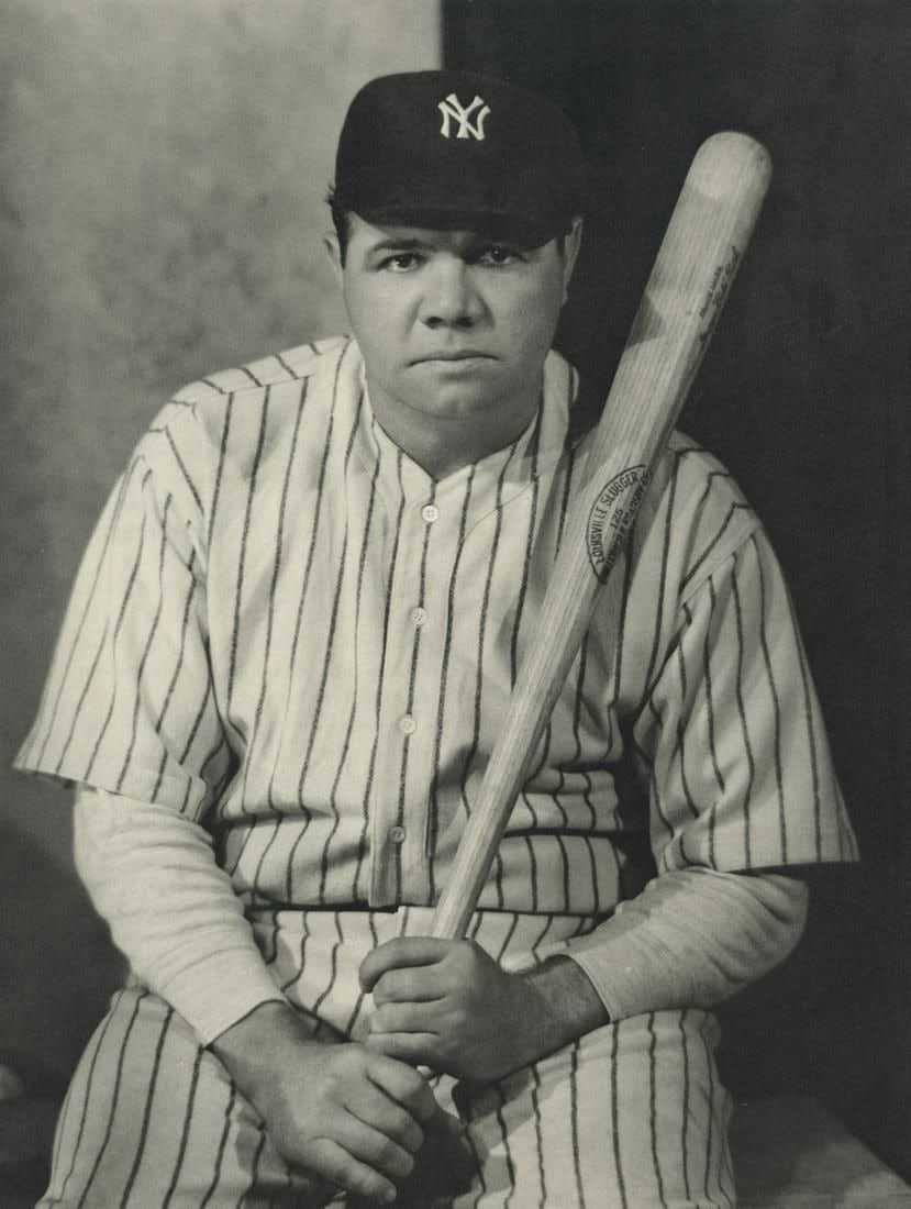 Nickolas Muray - Babe Ruth, 1927: NICKOLAS MURAY (1892-1965) Babe Ruth, 1927 Print 6" x 7 3/4"