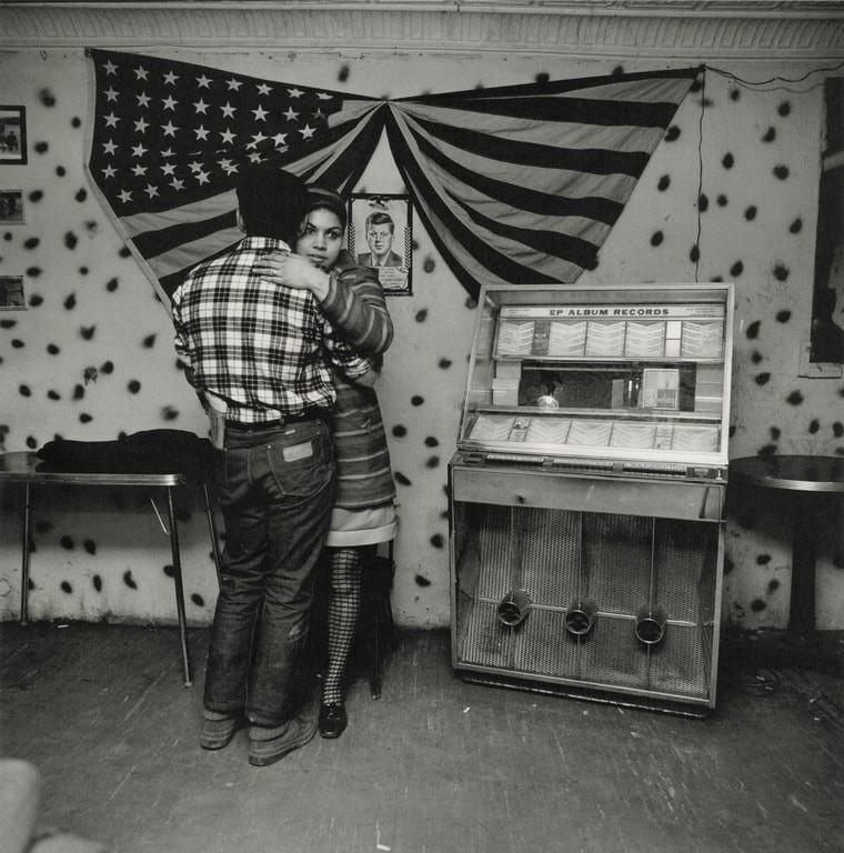 Bruce Davidson - East 100th St. Harlem, 1968: BRUCE DAVIDSON (B. 1933) East 100th St, New York, 1968 Print 8 1/2" x 8 1/2"