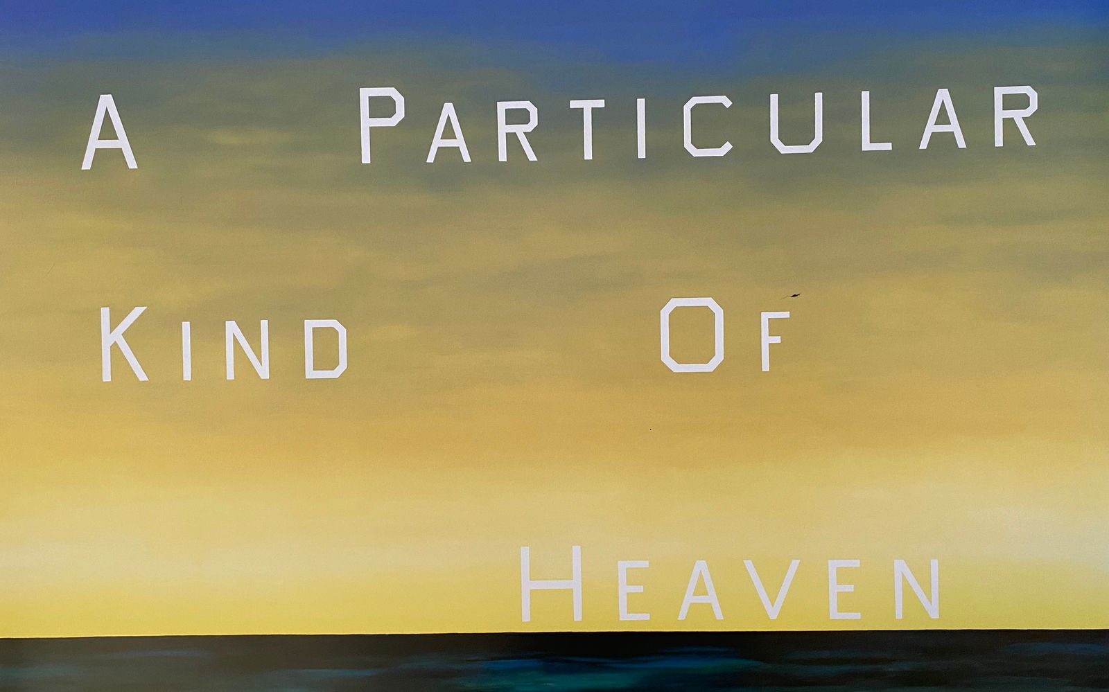 Ed Ruscha - A Particular Part of Heaven, 1983: ED RUSCHA (B. 1937) A Particular Part of Heaven, 1983 Offset Lithograph 19 1/2" x 33"