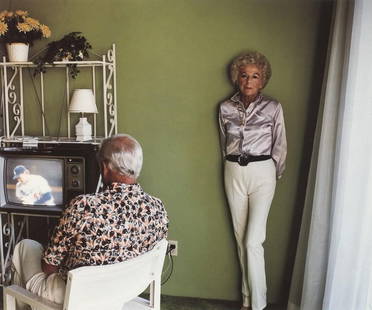 Larry Sultan - My Mother Posing for Me, 1989: LARRY SULTAN (1946-2009) My Mother Posing for Me, 1989 Print 5 3/4" x 7"