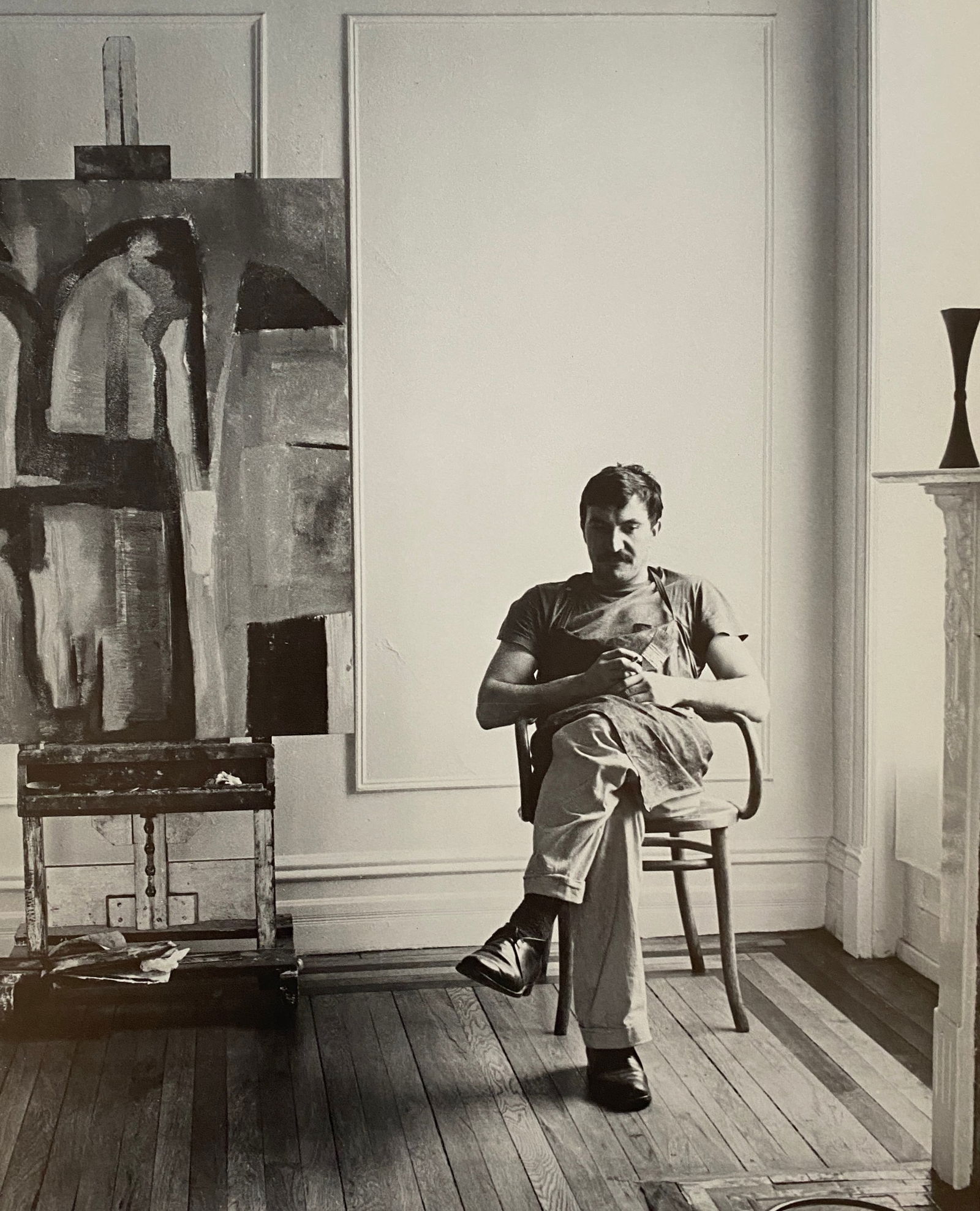 Hans Namuth - Theodoros Stamos, New York City, 1951: HANS NAMUTH (1915–1990) Theodoros Stamos, New York City, 1951 Print 12 3/4" x 10"