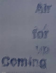 Darren Almond - Air for Coming - Offset Lithograph: DARREN ALMOND (B. 1971) Air for Coming Offset Lithograph 16 3/4" x 22"