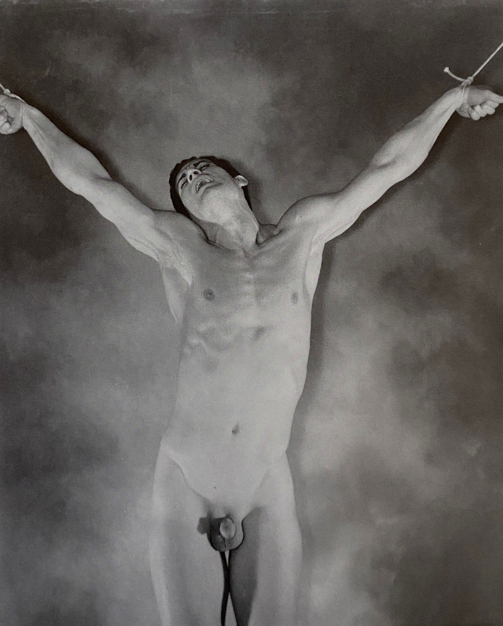 George Platt Lynes - Male Nude, 1941: GEORGE PLATT LYNES (1907-1955) Male Nude, 1941 Print, Printed in the 1980s 7 1/2" x 6"