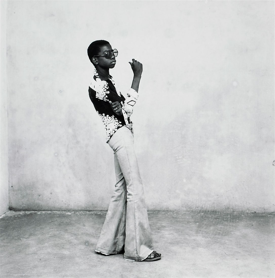 Malick Sidibe - Un Yeye En Position, 1963: MALICK SIDIBE (1935-2016) Un Yeye En Position, 1963 Print 15" x 15"