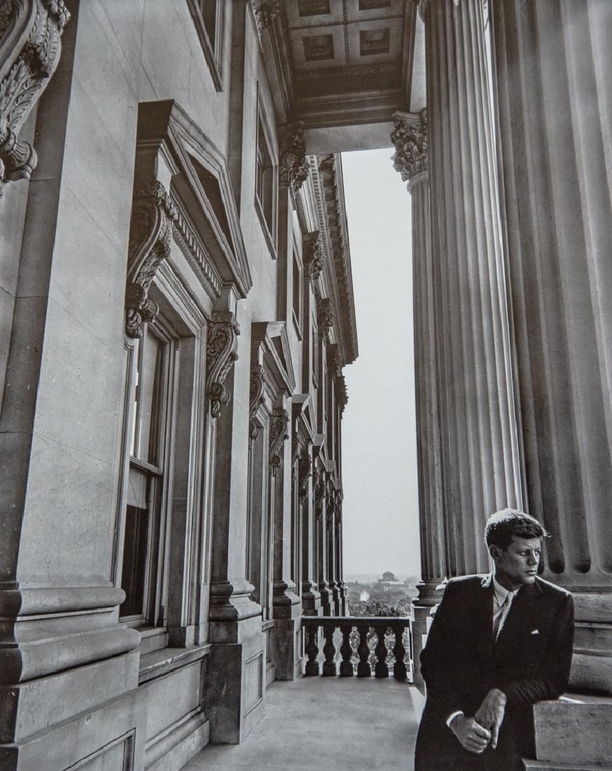 Arnold Newman - John F. Kennedy, 1953: ARNOLD NEWMAN (1918-2006) John F. Kennedy, Washington D.C., 1953 Print 7" x 8 3/4"