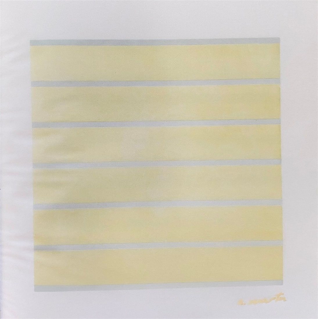 Agnes Martin - Happiness-Glee, Lithograph on Vellum (Hand Signed) (1 of 3)