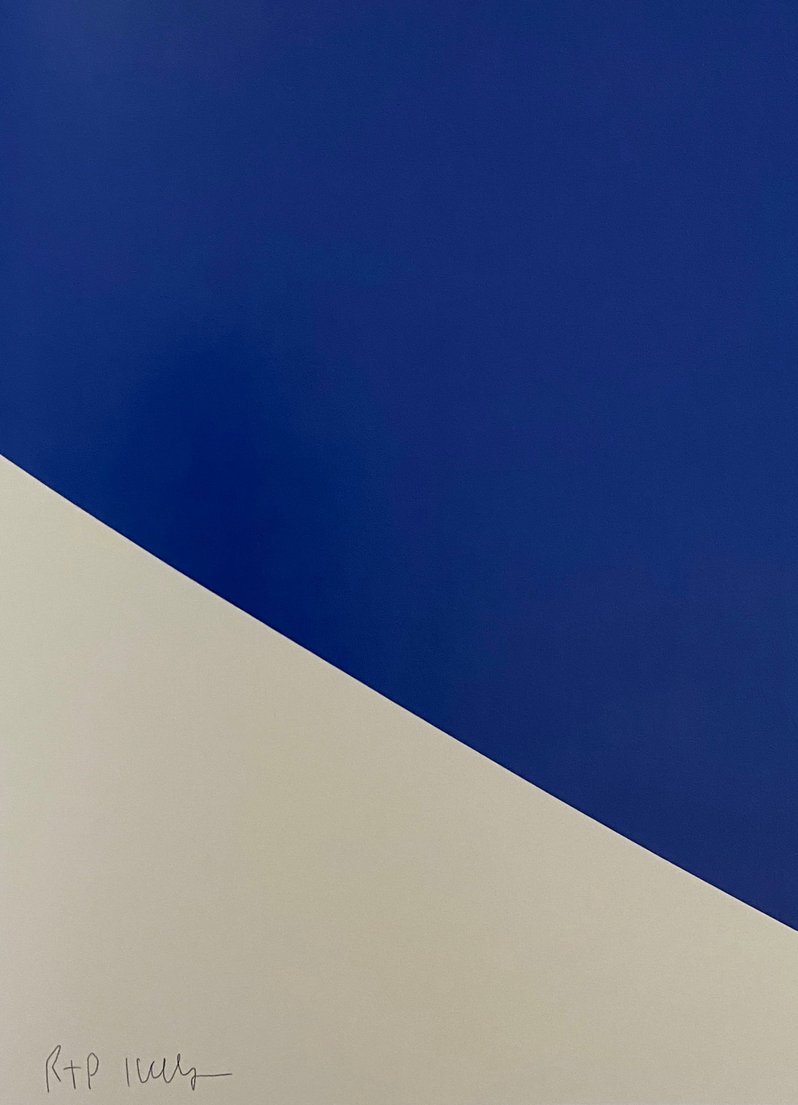 Ellsworth Kelly - Blue Curve, 1999: ELLSWORTH KELLY (1923–2015) Blue Curve, 1999 Print 8 1/4" x 6"