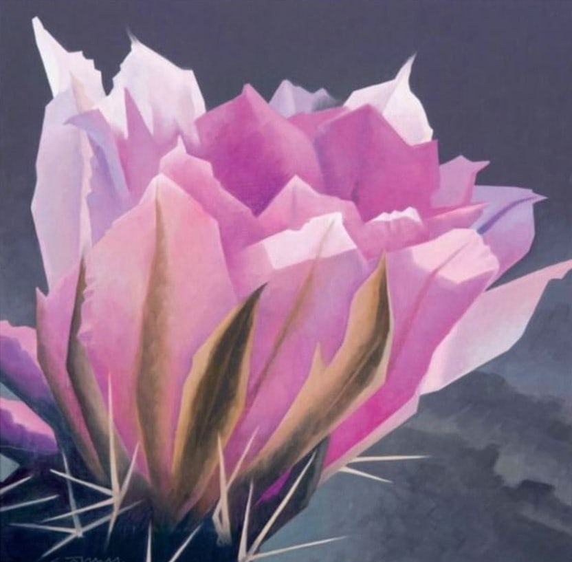 Ed Mell - Untitled, Offset Lithograph: ED MELL (B. 1942) Untitled Offset Lithograph 28" x 28"