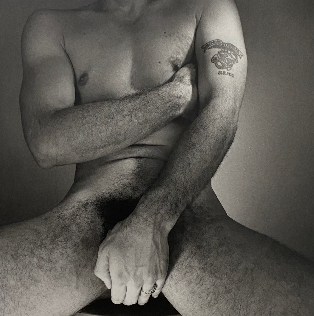 George Platt Lynes - Umberto Visbal, 1954: GEORGE PLATT LYNES (1907–1955) Umberto Visbal, 1954 Print, Printed early 2000s 5 3/4" x 5 3/4"