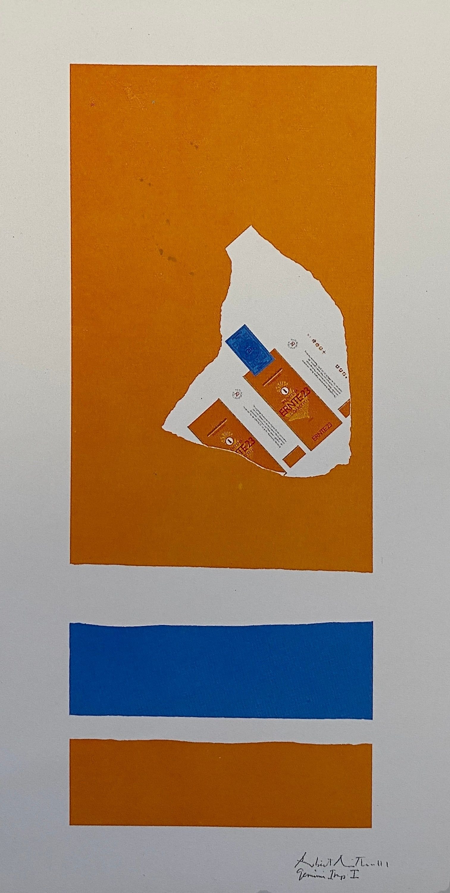 Robert Motherwell - Harvest, with Two White Stripes, 1973 (1 of 1)