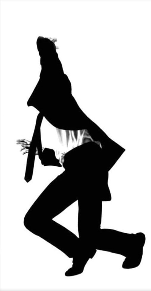 Robert Longo - Portrait of a Man, Offset Lithograph: ROBERT LONGO (B. 1953) Portrait of a Man Offset Lithograph 44" x 79"