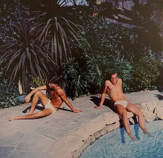 Mel Roberts - Rich Thomson and Mike Kelley, 1962: MEL ROBERTS (B. 1923) Rich Thomson and Mike Kelley, 1962 Print 8 1/2" x 8 1/2"