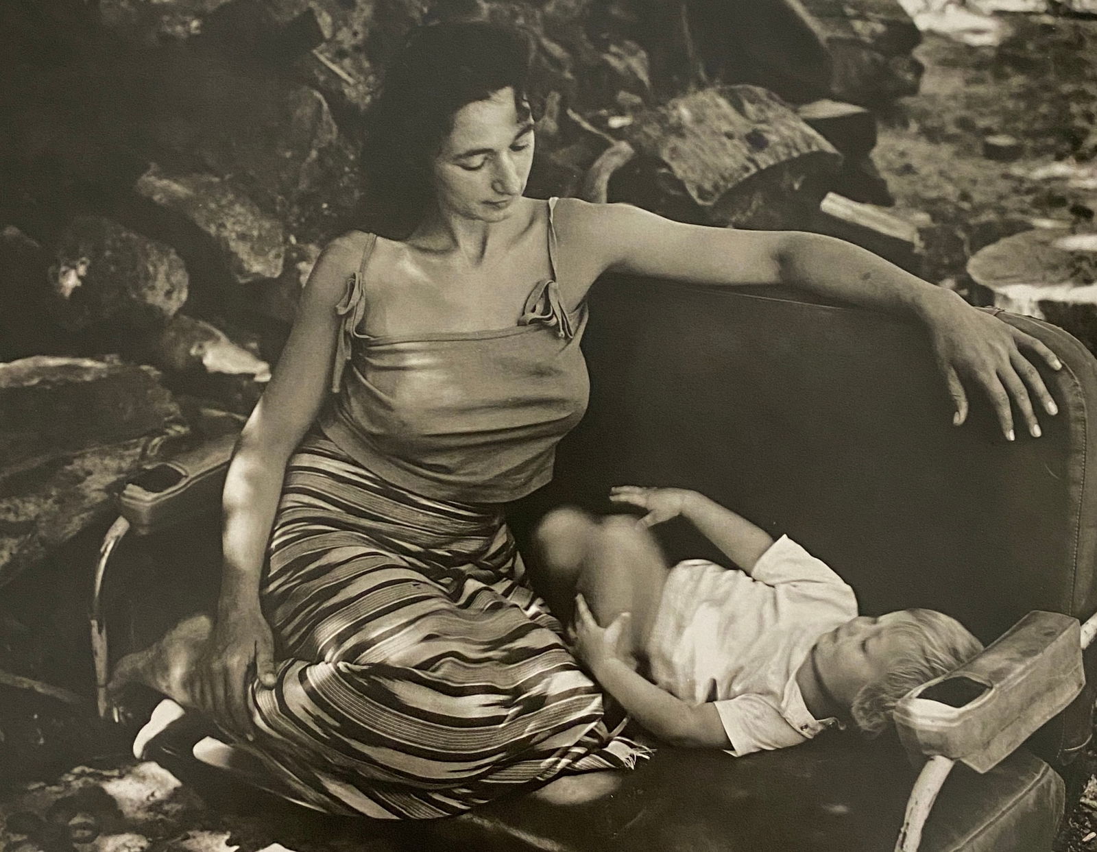 Jock Sturges - Ghislaine and Lupin, California, 1979: JOCK STURGES (B.1947) Ghislaine and Lupin, California, 1979 Print, Printed in the 1990s 8" x 6 1/2"