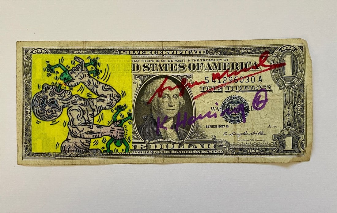 Andy Warhol x Keith Haring, Silkscreen (Hand Signed) (1 of 7)