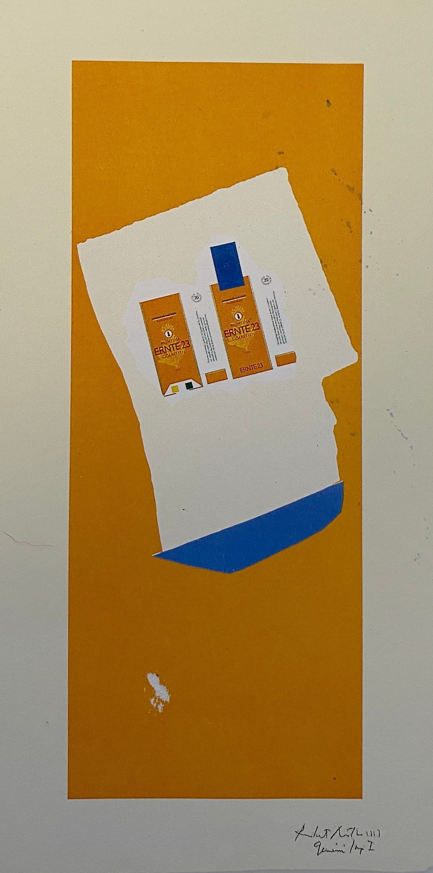 Robert Motherwell - Harvest, with Blue Bottom, 1973 (1 of 1)