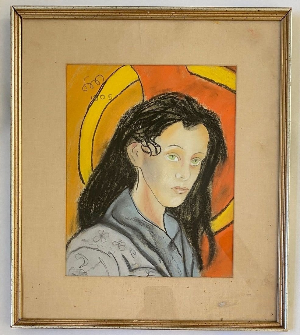Stanistaw Wyspianski - Pastel on Paper (Framed): STANISTAW WYSPIANSKI (1869-1907) Pastel on Paper Frame - 15" x 17 1/4" - Sight - 9" x 11 1/4"