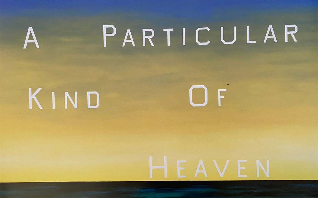 Ed Ruscha - A Particular Part of Heaven, 1983: ED RUSCHA (B. 1937) A Particular Part of Heaven, 1983 Offset Lithograph 19 1/2" x 33"