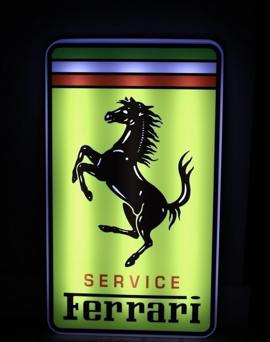 Illuminated Ferrari Dealer Sign (1 of 10)