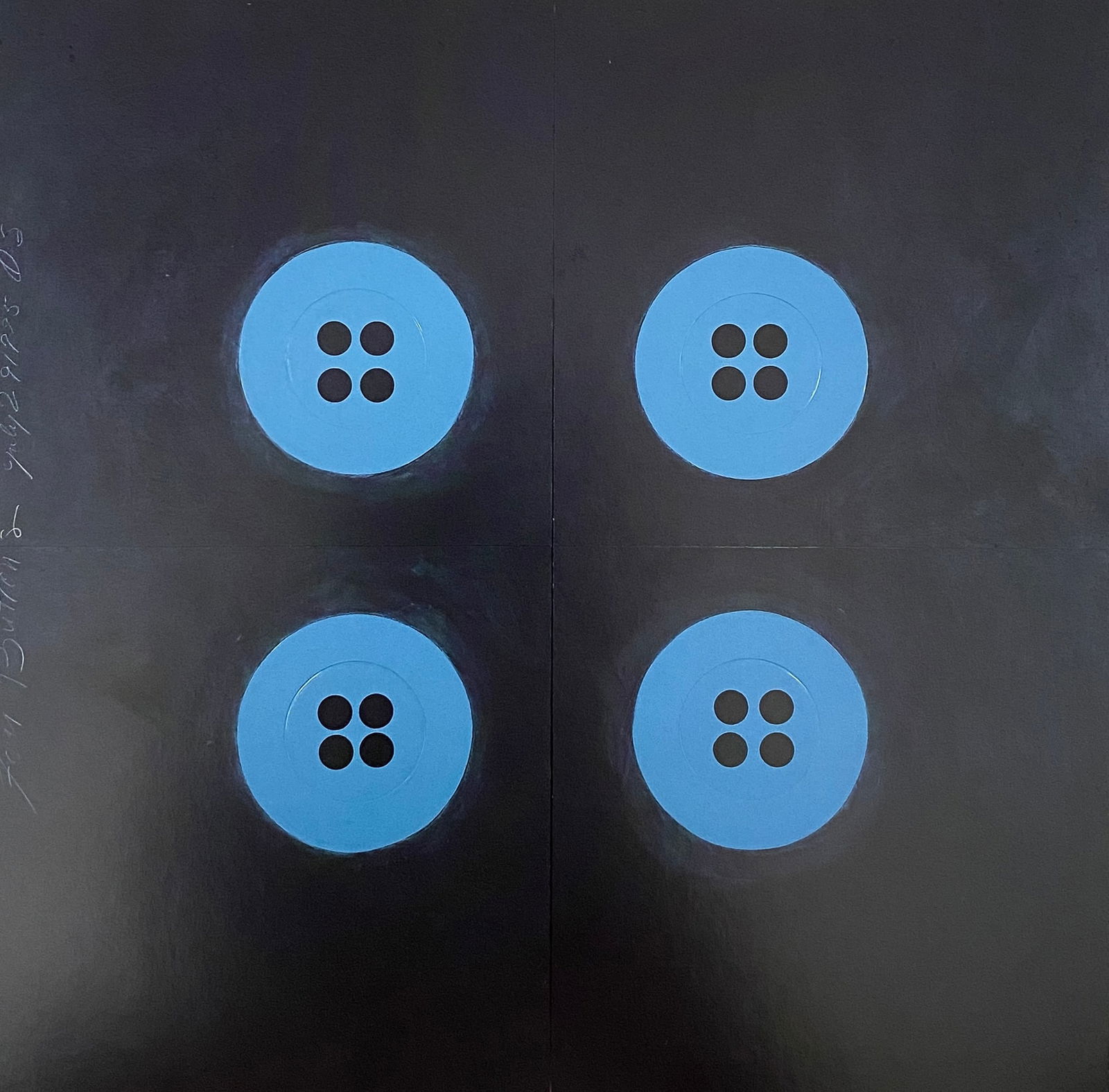 Donald Sultan - Four Buttons, 1995 (1 of 1)