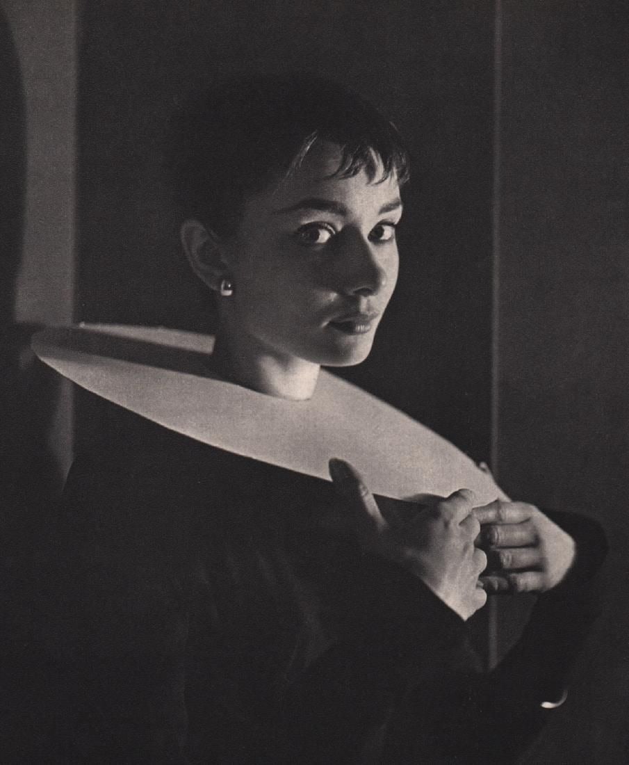 Cecil Beaton - Audrey Hepburn, Print: CECIL BEATON (1904-1980) Audrey Hepburn Print 8" x 9 1/2"