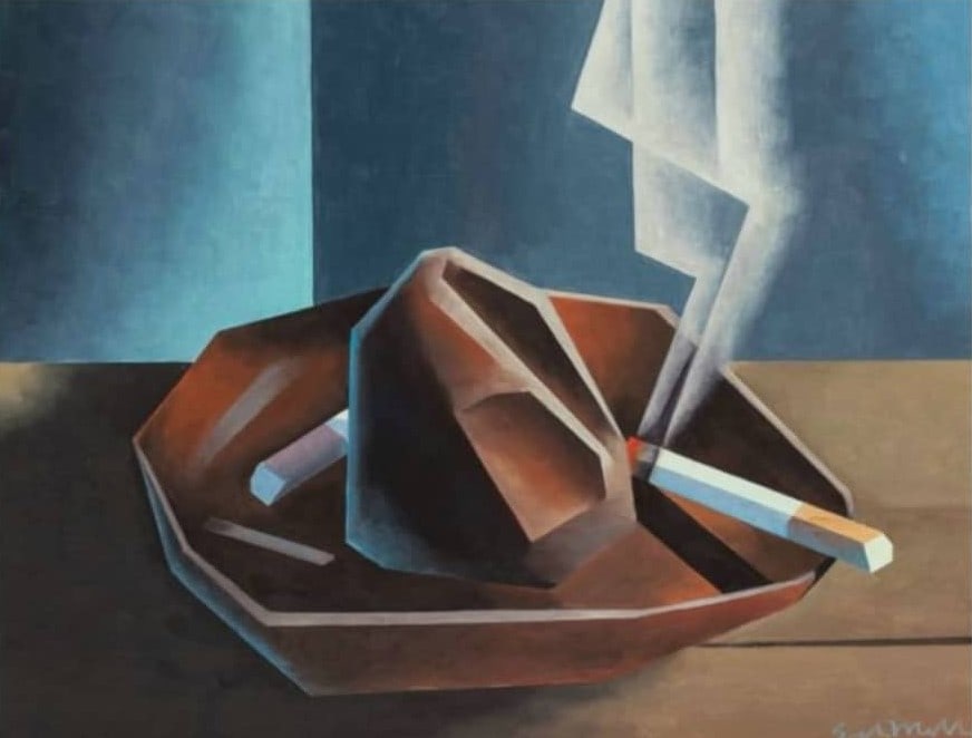 Ed Mell - Untitled, Offset Lithograph: ED MELL (B. 1942) Untitled Offset Lithograph 24" x 30"